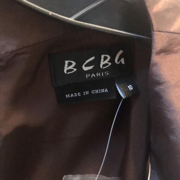 NWOT. Brown iridescent dress. BCBG SIZE 10 - Picture 3 of 7